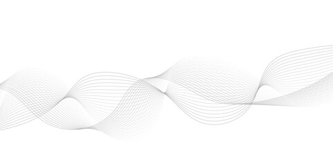 gray wave curve lines banner background design. Digital frequency track equalizer. Stylized line art background. modern soft luxury texture with smooth and clean vector subtle background illustration	
