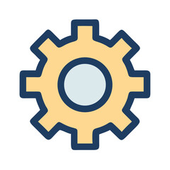 Gear Settings for Support Icon Design