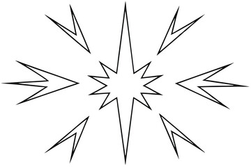 Fototapeta premium VoltPulse Burst Electric Energy Explosion in Digital Abstract Line Art