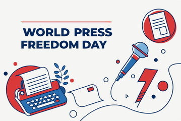 World press freedom day illustration 