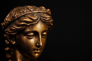 Obraz premium Bronze statue of a classical goddess
