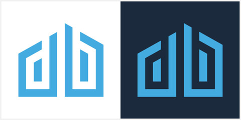 DB BDLetter Initial Logo Design Template Vector Illustration