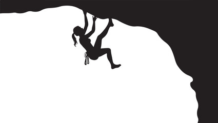 silhouette of a young woman