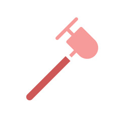 Minimalist Pink Medical Tool Graphic Icon Design