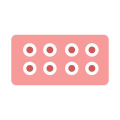 Conceptual pill pack illustration on white backdrop