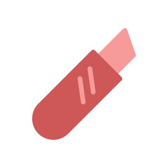 Stylized Utility Knife Icon Minimalist Design