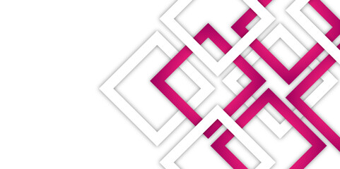 abstract wide banner with geometric shapes. Modern vector illustration design. technology, banner, flyer, Dynamic, colorful, pattern, seamless, business, art, triangle, square, ink. 3D papercut. Eps10