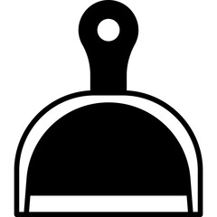 Dustpan glyph icon