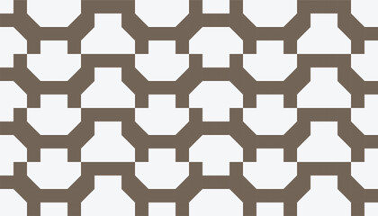 Neutral-toned geometric pattern with modern octagon-inspired tiles in a connected layout