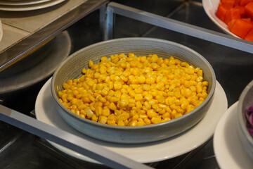 Indonesian salad, captured on April 8, 2025. A fresh mix of vegetables and traditional ingredients, served with rich peanut sauce for a flavorful and healthy dish