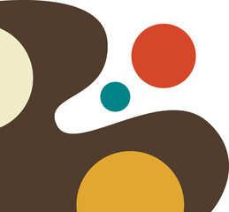 Corner Circle Design Element Set