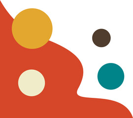 Corner Circle Design Element Set