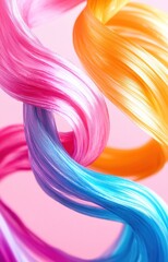 abstract colorful hair
