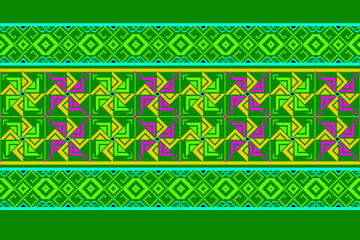 Geometric pixelated Arabic patterns on the fabric reflect the ornate and ethnicity,grid floral,grid colourful, backgrounds, seamless grid design for carpet,textile,textured,wallpaper,print,decorate