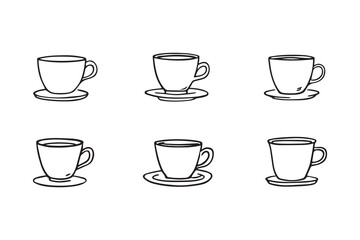 Coffee Cup line art illustration