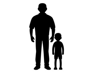 Dad Vector Silhouette & SVG Icon