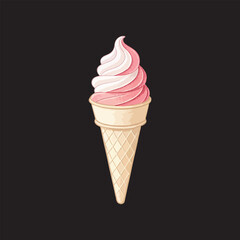 ice cream vector design icon style logotype art illustrator, summer element 