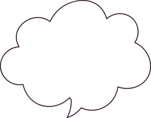 Blank Speech Bubble Outline