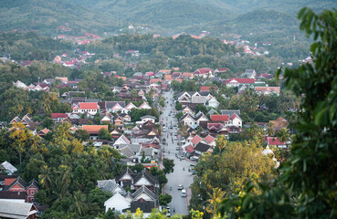 Luang Prabang Townscape in Laos, UNESCO Heritage Site