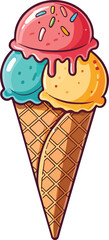 ice cream vector design icon style logotype art illustrator, summer element 