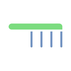 Minimalist Illustration of a Classic Comb Design
