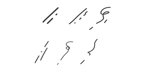 line vector set