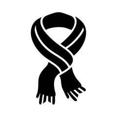 scarves icon, scarves silhouette vector illustration-simple silhouette illustration of scarves, perfect for scarves logos and icons