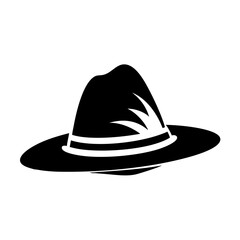 hats icon, hats silhouette vector illustration-simple silhouette illustration of hats, perfect for hats logos and icons