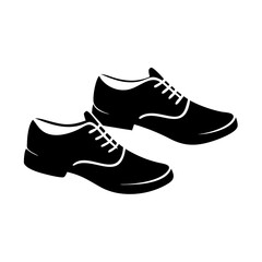 oxfords icon, oxfords silhouette vector illustration-simple silhouette illustration of oxfords, perfect for oxfords logos and icons
