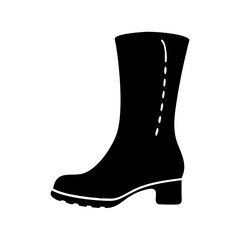 boots icon, boots silhouette vector illustration-simple silhouette illustration of boots, perfect for boots logos and icons