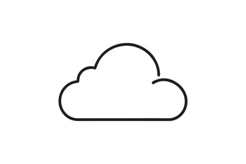 Cloud line art illustration