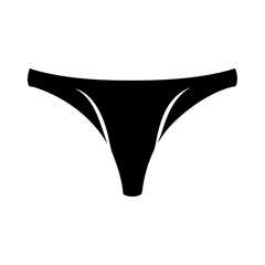thong icon, thong silhouette vector illustration-simple silhouette illustration of thong, perfect for thong logos and icons