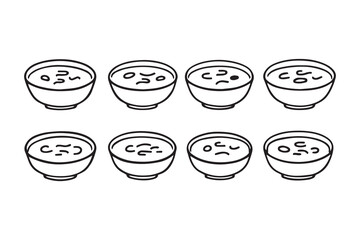 Curry line art illustration