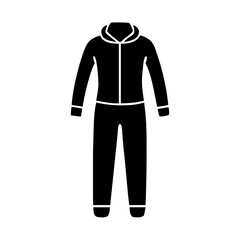 jumpsuit icon, jumpsuit silhouette vector illustration-simple silhouette illustration of jumpsuit, perfect for jumpsuit logos and icons