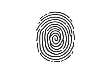 Fingerprint black line ar