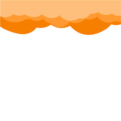 Obraz premium orange clouds background