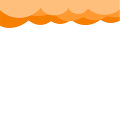 orange clouds background