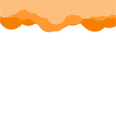 Obraz premium orange clouds background