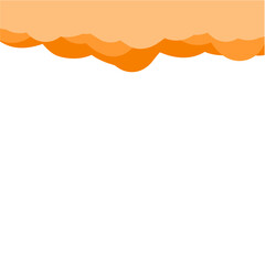 orange clouds background