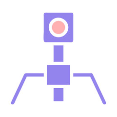 Abstract Bacteriophage Virus Illustration Design
