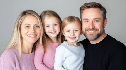 Fototapeta premium Happy family portrait (19)