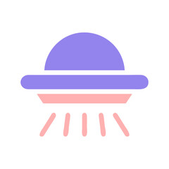 Simple Extraterrestrial Flying Saucer Vector Image