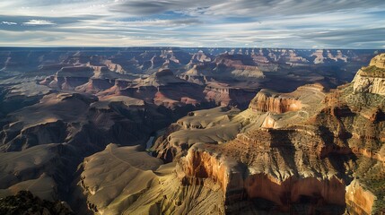 Grand Canyon High - View of mountain rock with cloudy skies