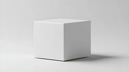 Fototapeta premium Simple Minimalist Box in Plain Style for Creative Use and Design
