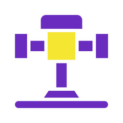 Abstract, simplified industrial machine schematic