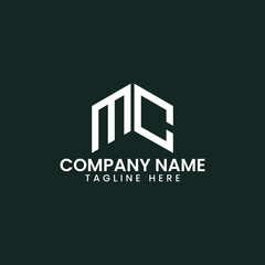 Naklejka premium Modern Geometric Letter Logo Design