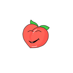 ood, fruit, illustration, vector, cartoon, set, icon, isolated, strawberry, fresh, pear, healthy, funny, orange, banana, character, background, apple, cute, design, face, cherry, flat, organic, lemon,