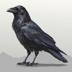 Fototapeta premium crow on a branch