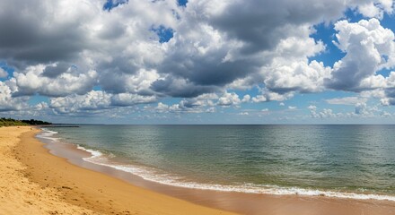 Fototapeta premium 夏のイメージ。海と砂浜 