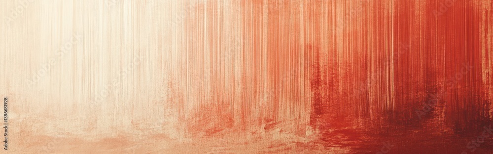Aufkleber Elegant pencil strokes gradient from light beige to dark red, textured paper background in vertical lines.